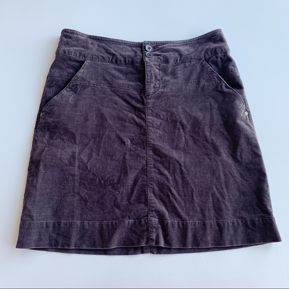 Anthropologie Idra Brown Velvet Feel Pencil Skirt Size 2